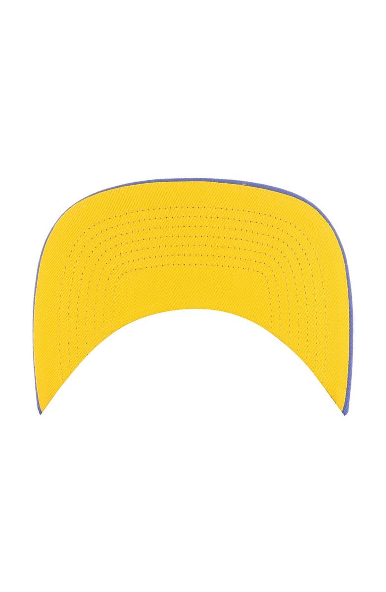 '47 Men's '47  Royal Golden State Warriors Sure Shot Captain Snapback Hat, Alternate, color, 