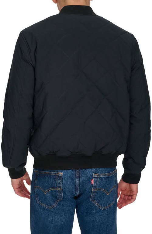 Levi's Quilted Bomber Jacket In Black