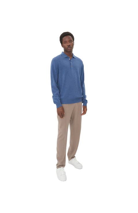 Essential Cashmere Polo Sweater