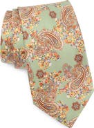 Robert Graham Paisley Floral Silk Tie