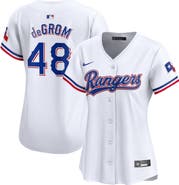 Nike Women's Nike Jacob deGrom White Texas Rangers Home Limited Player Jersey