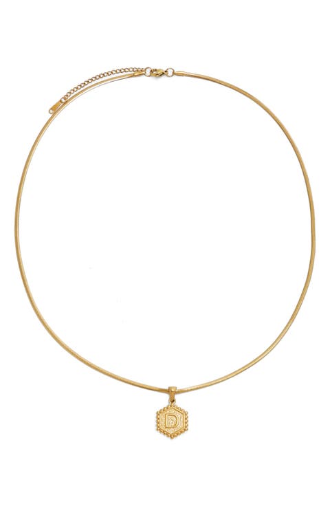 Initial Pendant Necklace