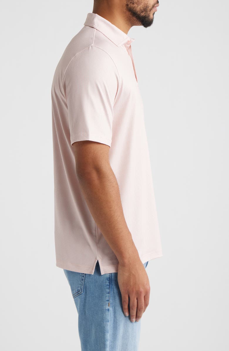 Johnston & Murphy XC Ace Performance Polo, Alternate, color, Orange/ White Gingham