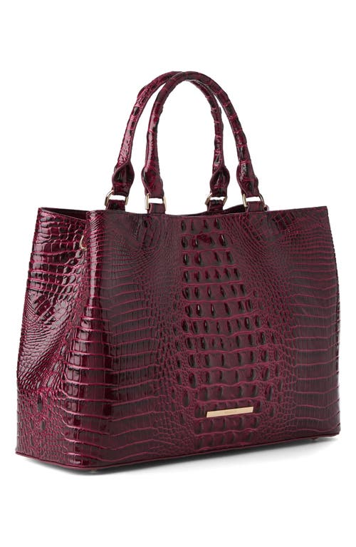 Brahmin Denise Croc Embossed Leather Tote