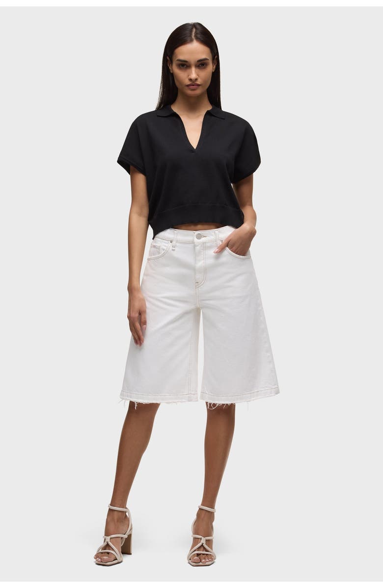 Hudson Jeans skylar dropped long short, Alternate, color, White