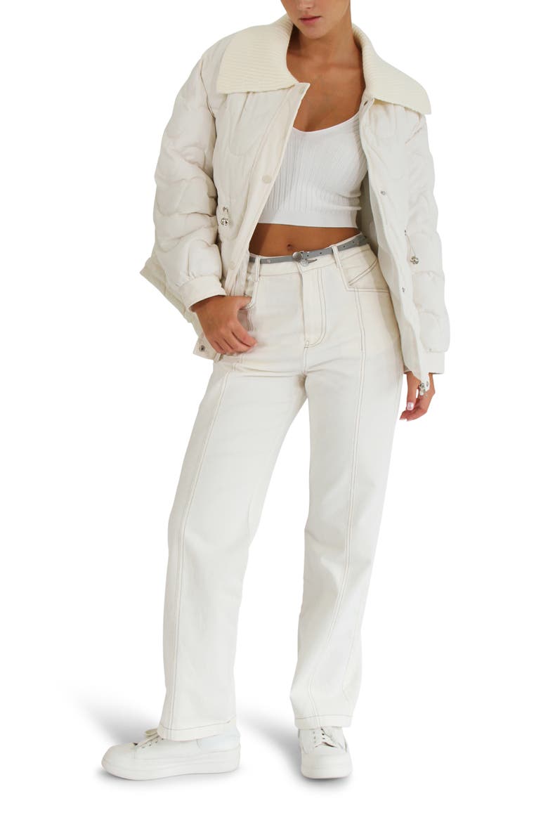 See You Again Quilted Jacket, Alternate, color, CREAM
