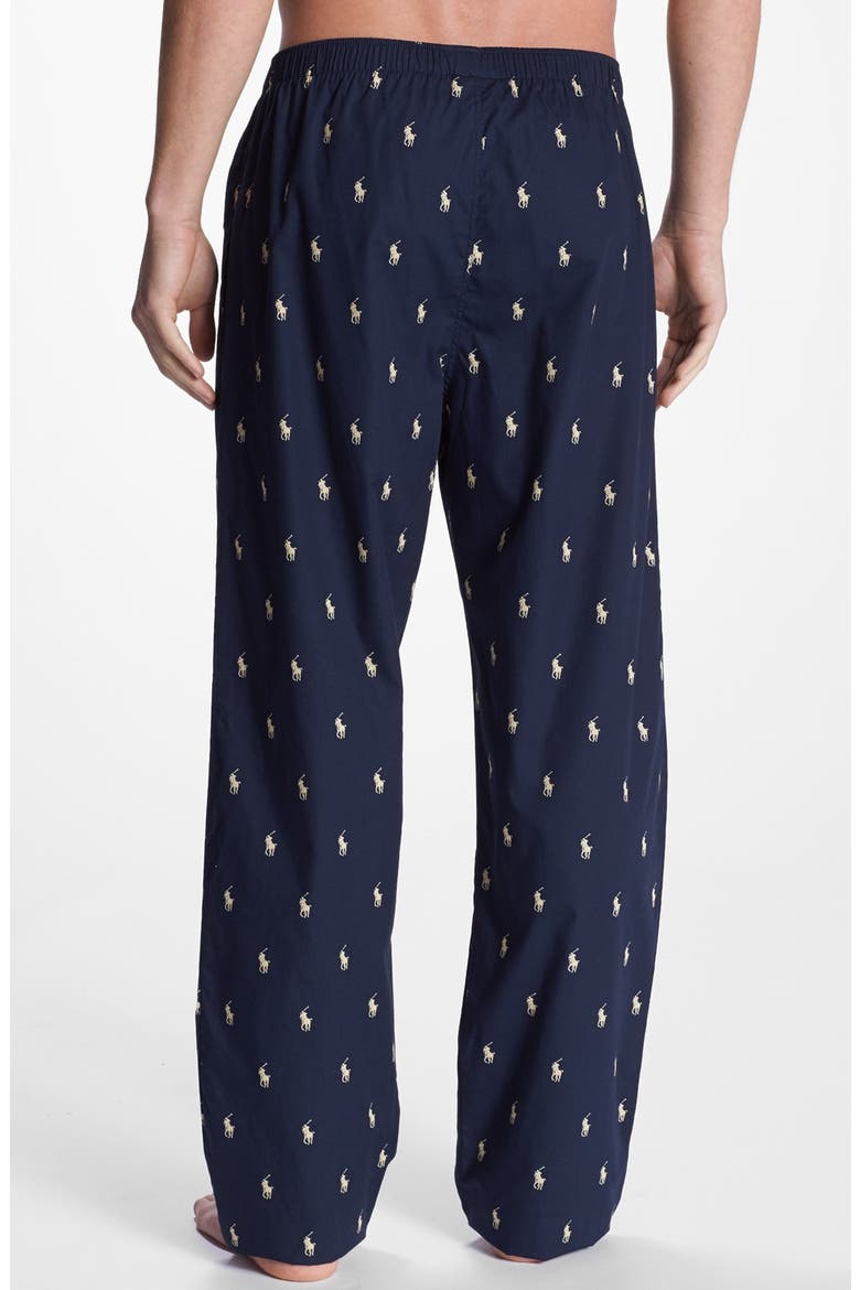 Cotton Lounge Pants, Alternate, color, NAVY/ WHITE