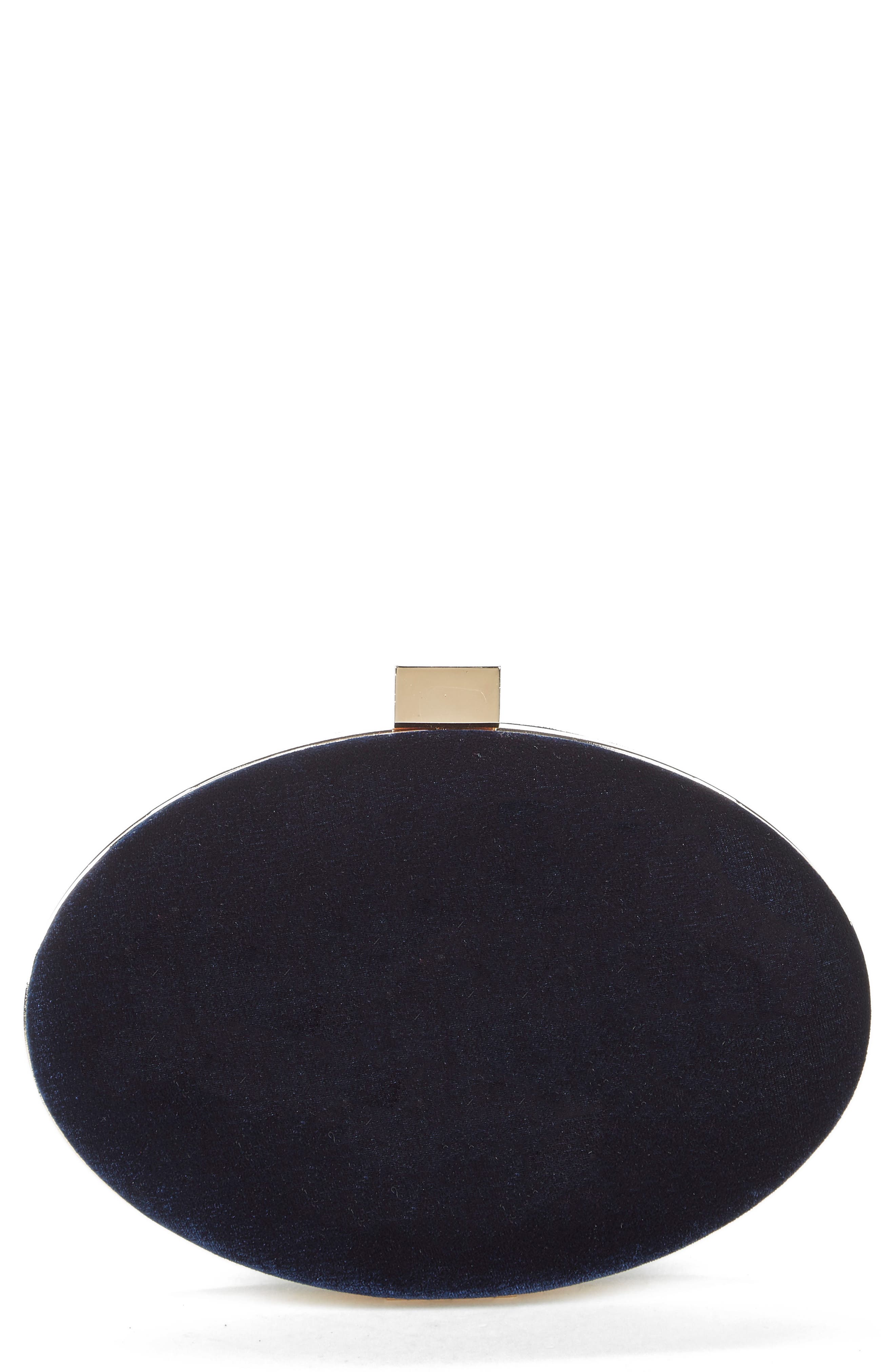 Sole Society Jemima Velvet Minaudière, Main, color, 