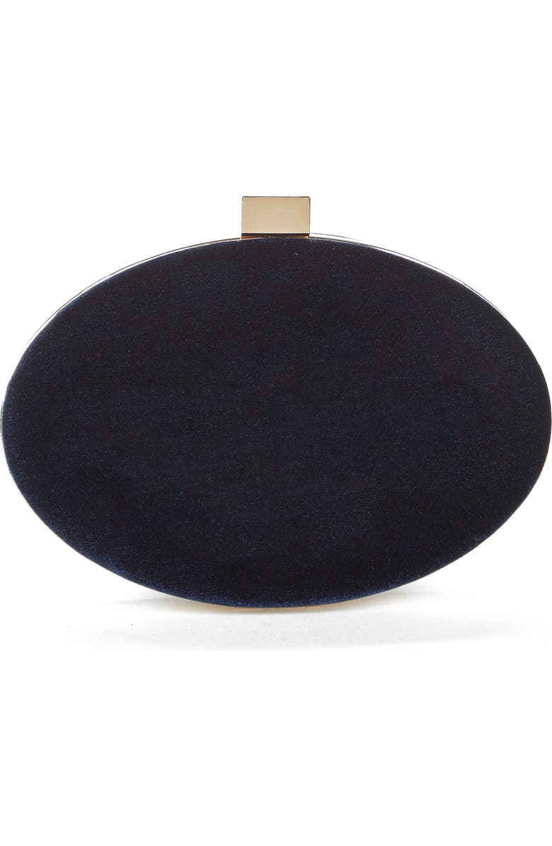 Sole Society Jemima Velvet Minaudière, Main, color,