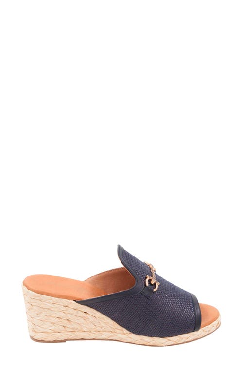 Andre Assous Women's Nomi Wedge Sandals In Navy