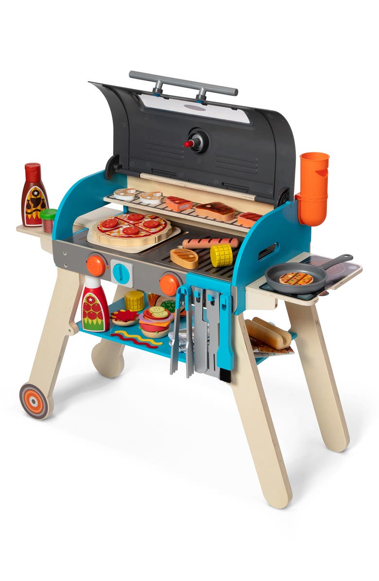 Melissa & Doug Deluxe Grill & Pizza Oven Playset, Main, color, 