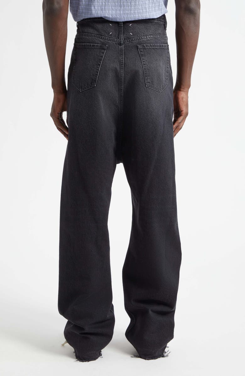 Maison Margiela Dropped Rise Jeans, Alternate, color, Medium Black