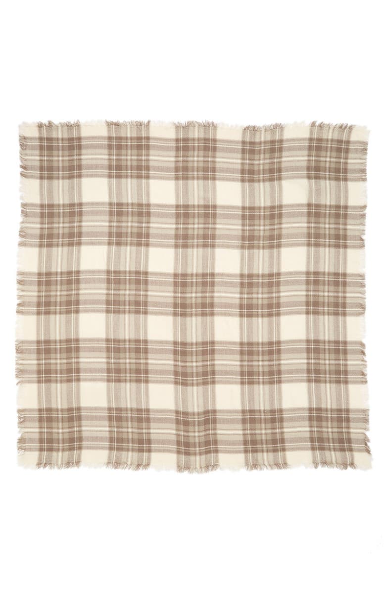 BP. Plaid Square Scarf, Alternate, color,