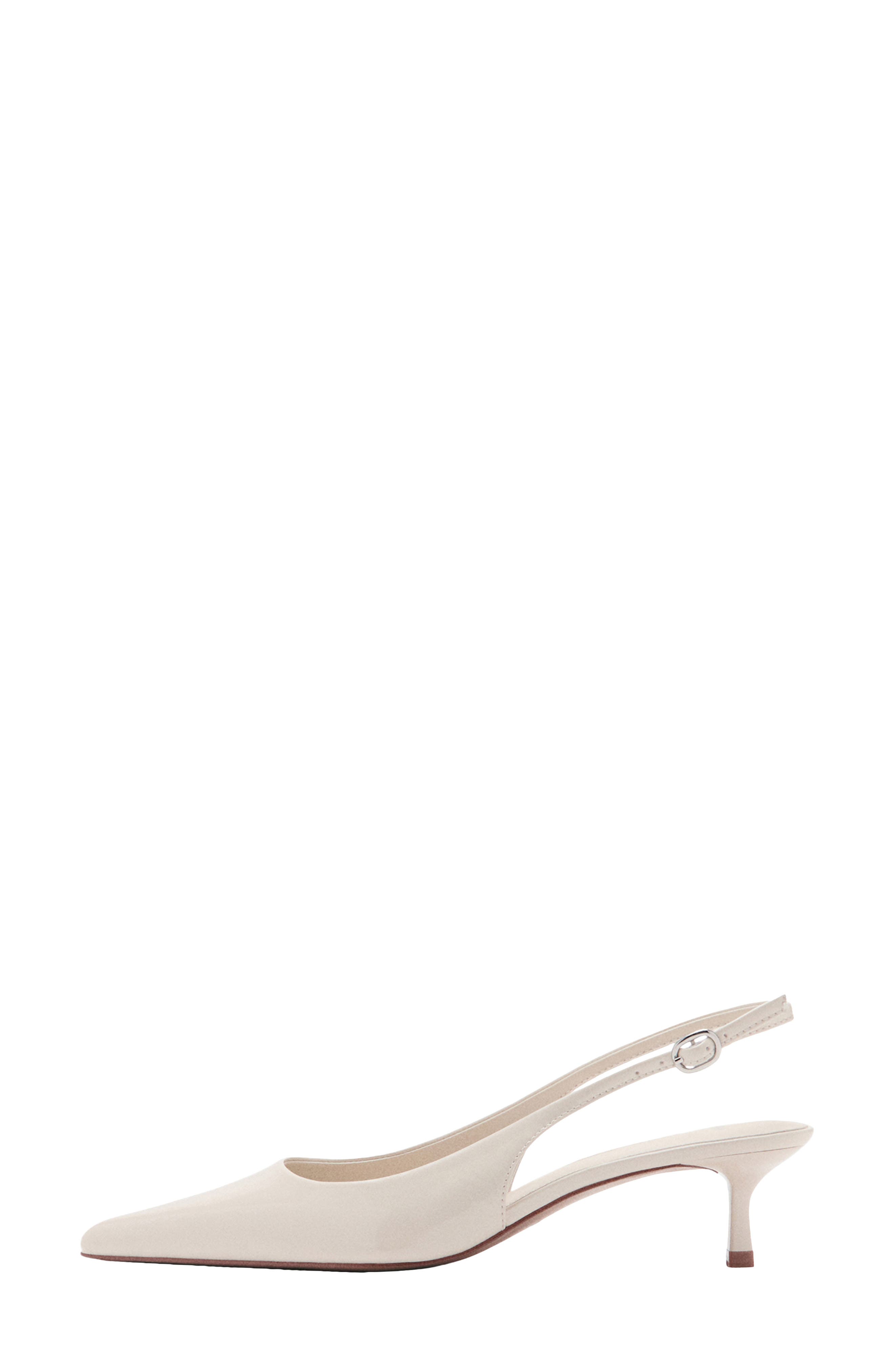 Pointed Kitten Heel Pump, Alternate, color, SHINY ECRU
