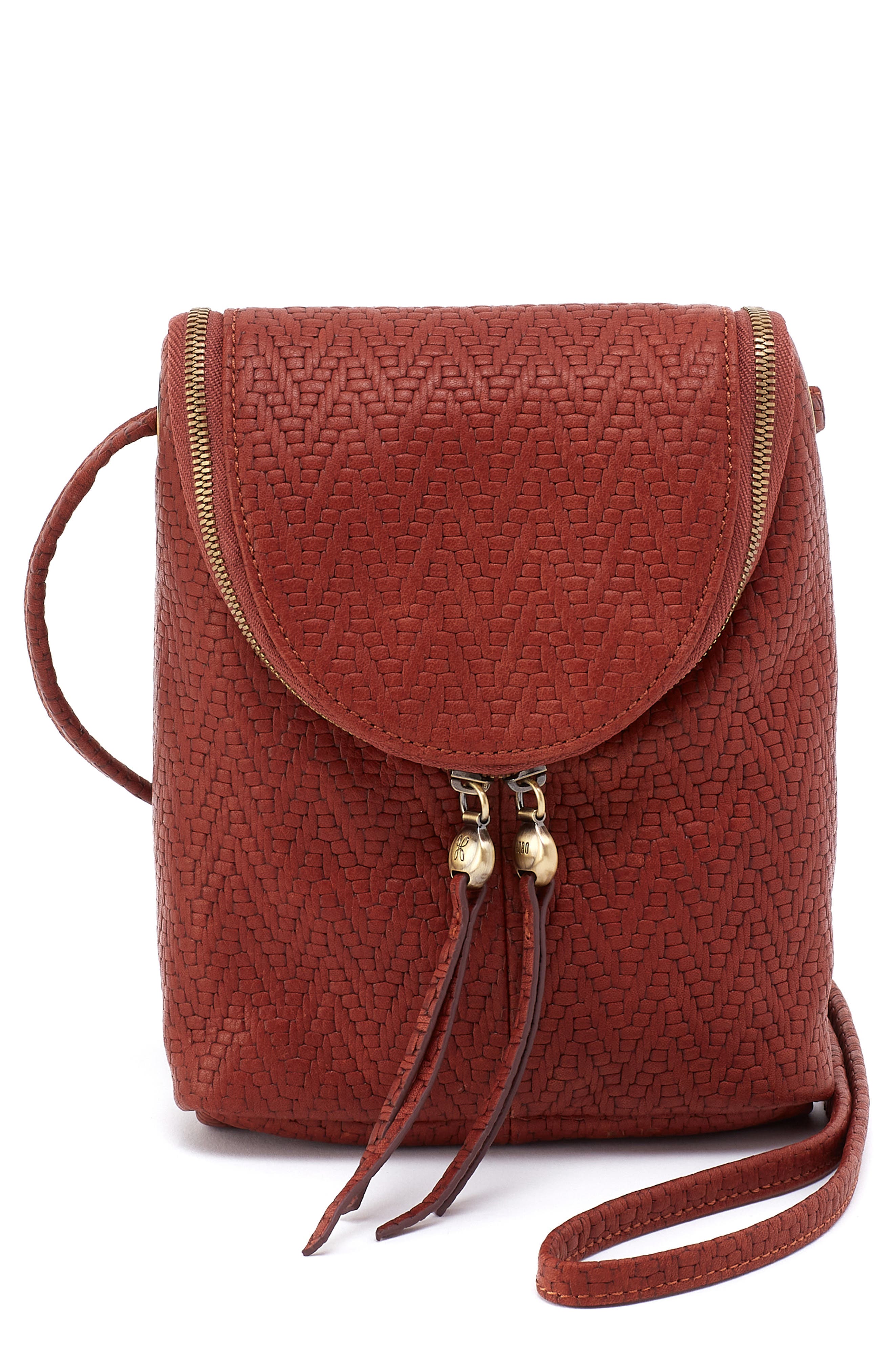 HOBO Fern Woven Leather Crossbody Bag, Main, color, 