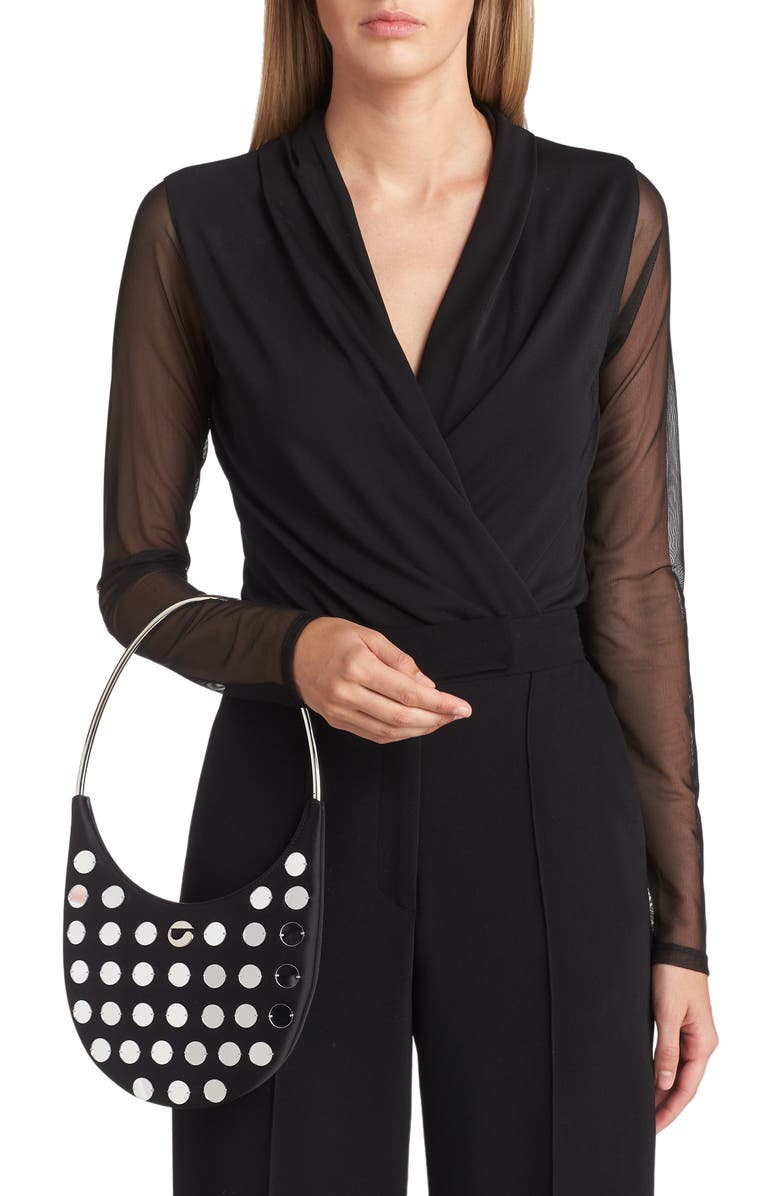 Coperni Ring Swipe Mirror Top Handle Bag, Alternate, color,