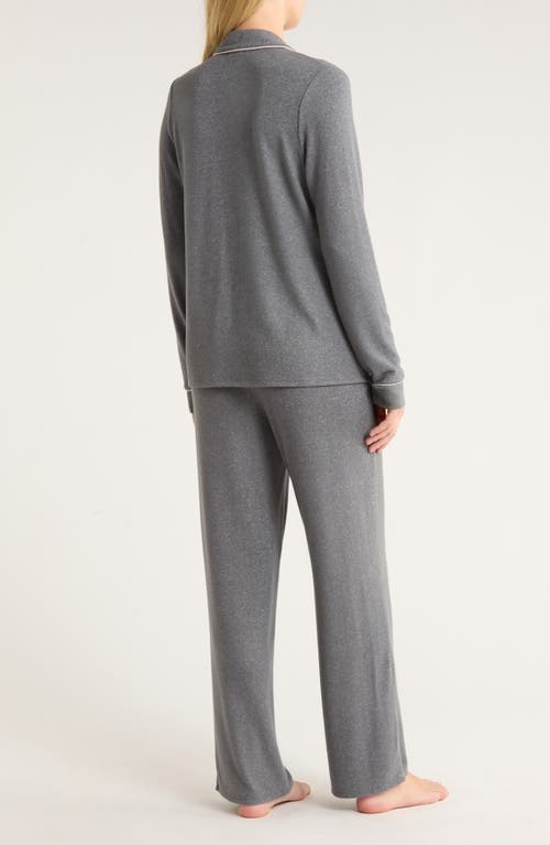 Nordstrom Brushed Hacci Pajamas In Gray