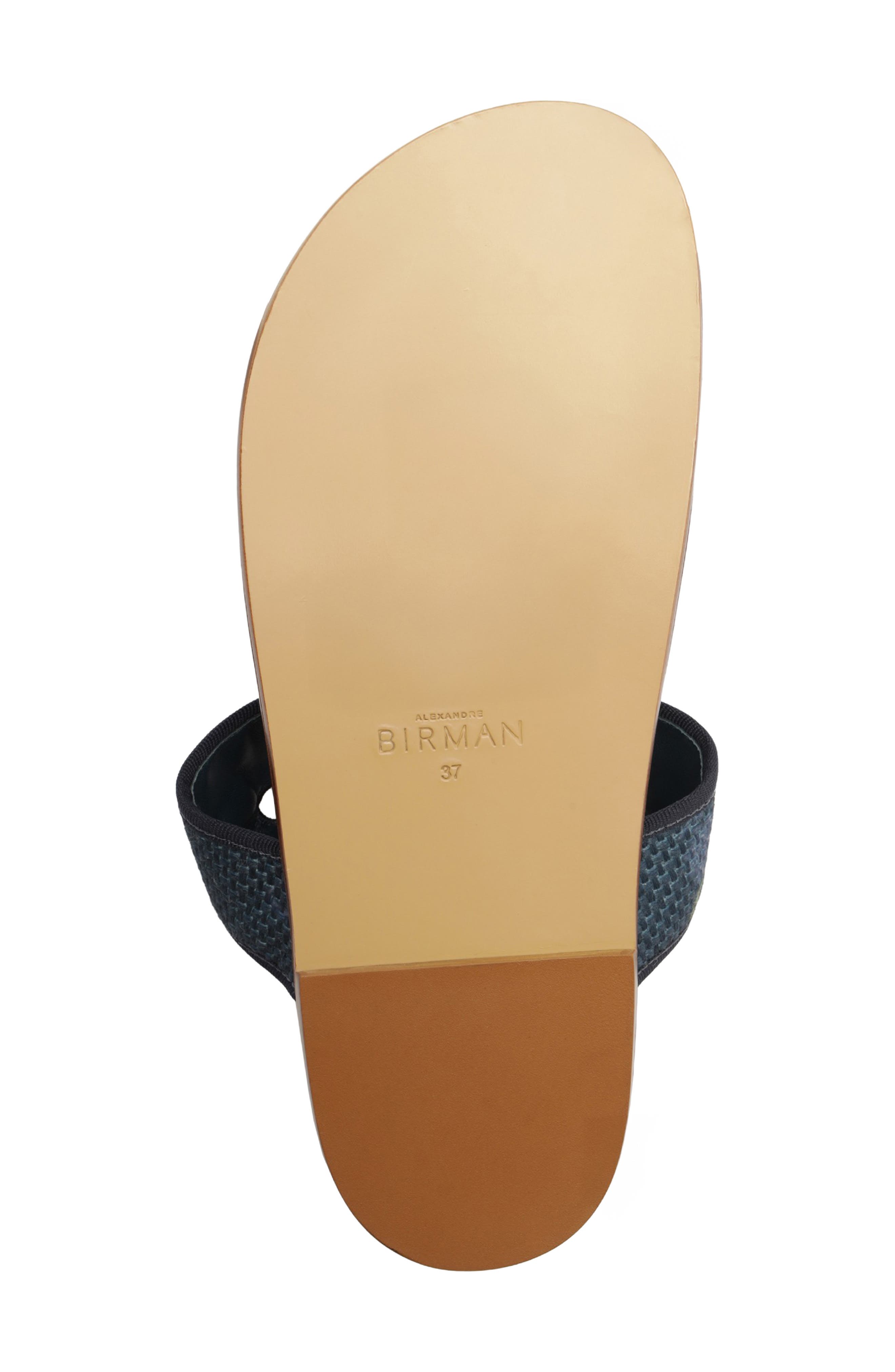 Alexandre Birman x Agua by Agua Bendita Grosgrain Raffia Sport Sandal, Alternate, color, Laguna Blue/ Blue