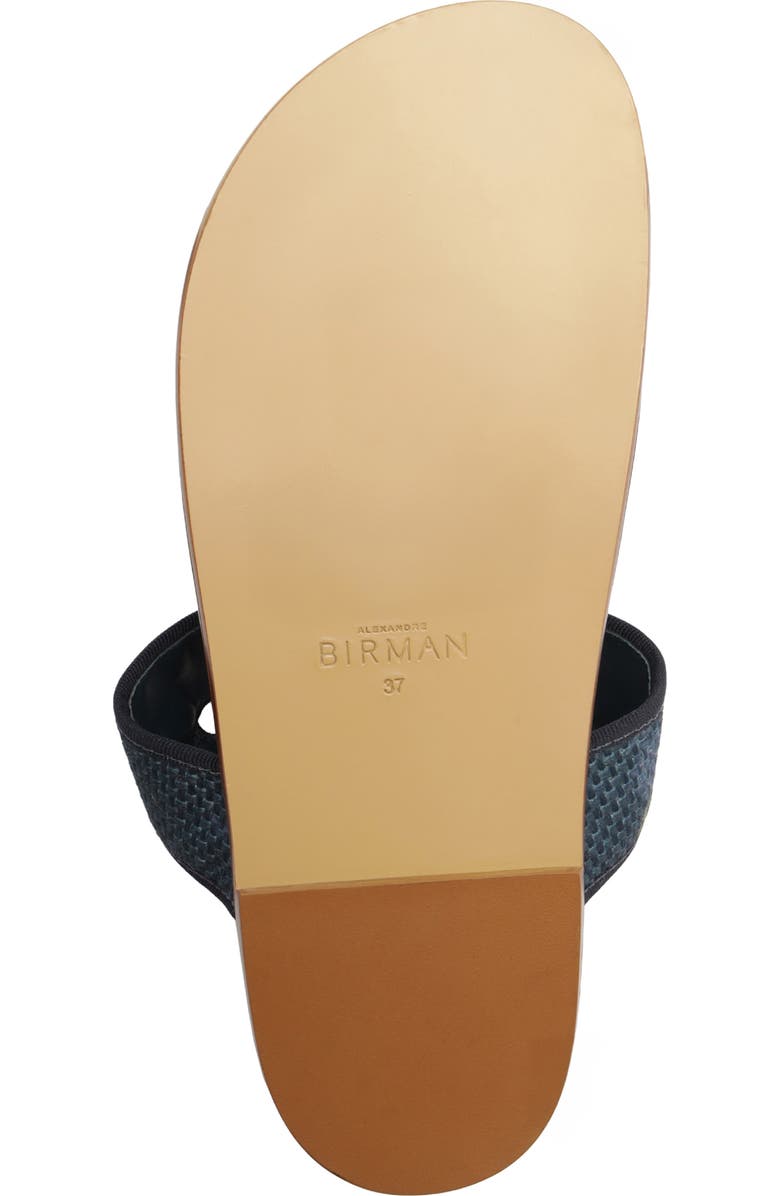 Alexandre Birman x Agua by Agua Bendita Grosgrain Raffia Sport Sandal, Alternate, color, Laguna Blue/ Blue