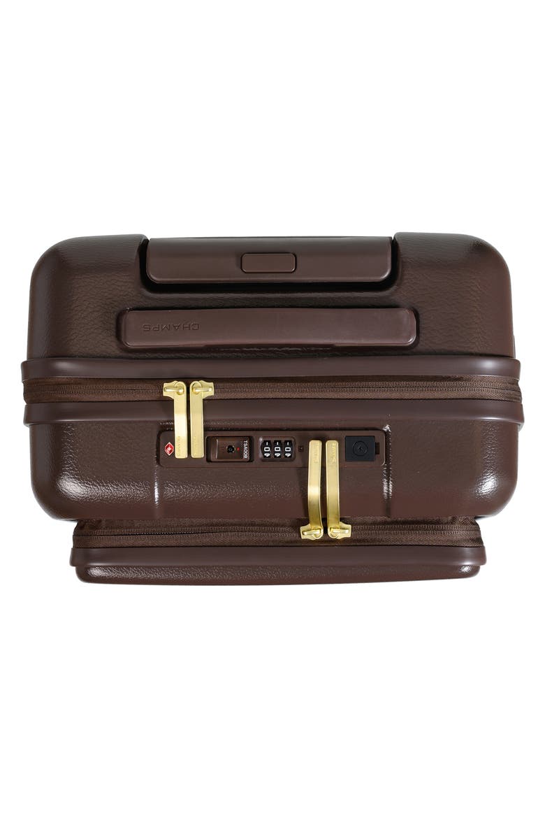 Onyx 21.5-Inch Expandable Hardside Spinner Carry-On, Alternate, color, BROWN