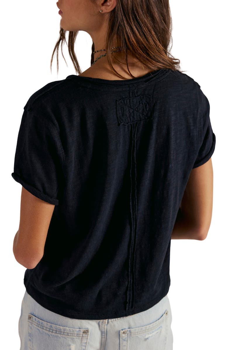 Free People Take Two T-Shirt, Alternate, color, Black