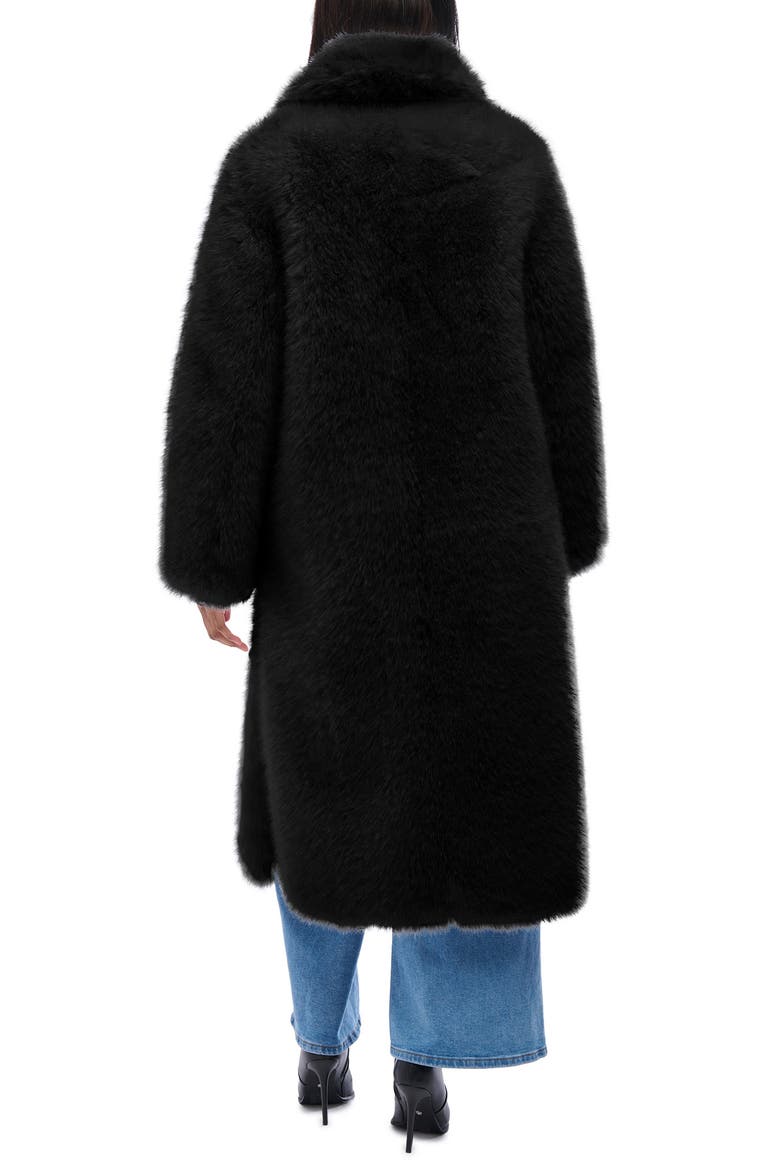 Bcardi Faux Fur Coat, Alternate, color, BLACK