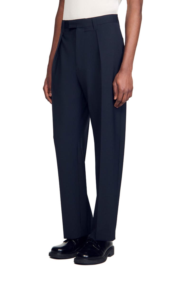 SANDRO Suit trousers, Main, color, Navy Blue