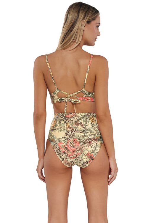 Sunsets Hannah High Waist Bikini Swim Bottoms In Island Spice
