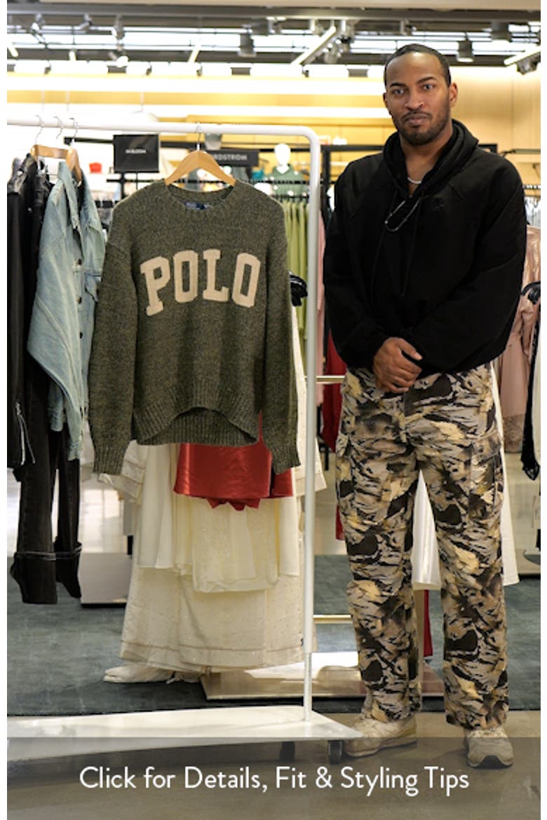 Logo Cotton Graphic Crewneck Sweater video