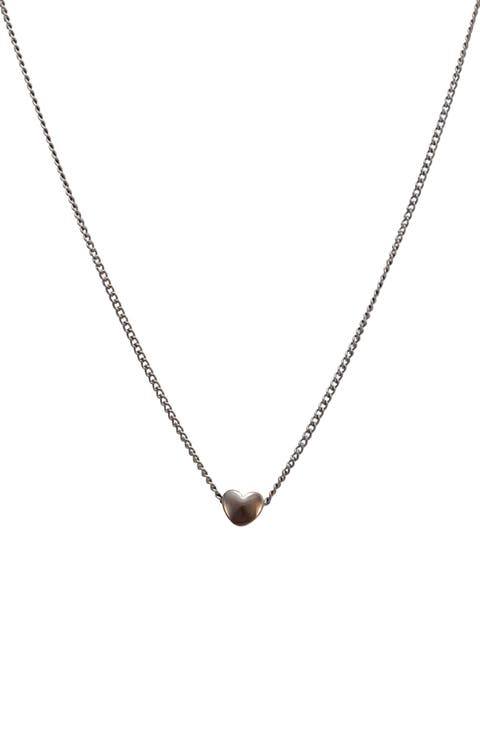 Amara Petite Heart Pendant Necklace Dainty Trendy