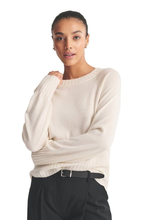 Signature Cashmere Raglan Crewneck Sweater