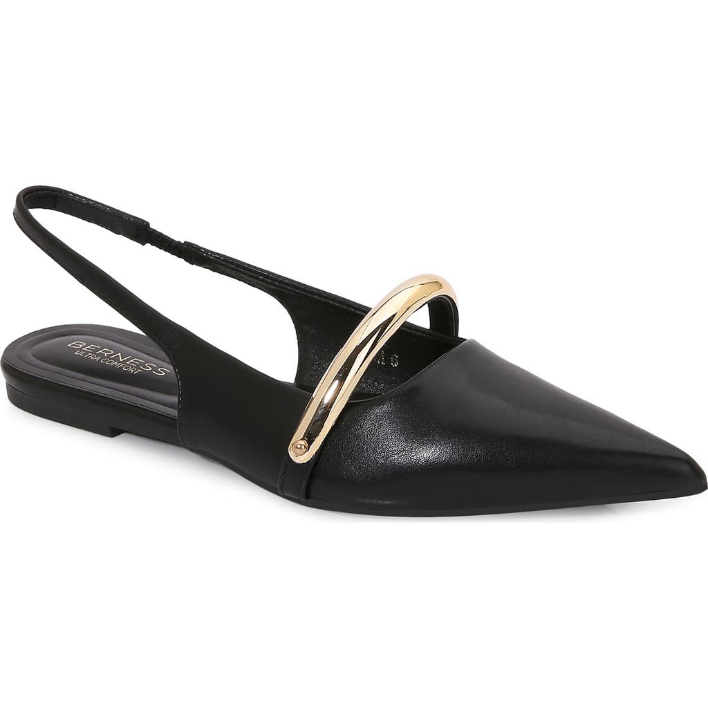 Berness Reina Slingback Flat In Black