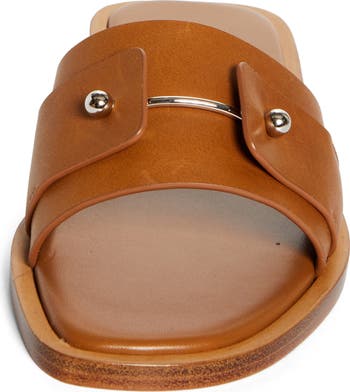 【Christian Louboutin】 Chambelimule leather slides Chambelimule - Mules - Calf leather - Bianco - Women