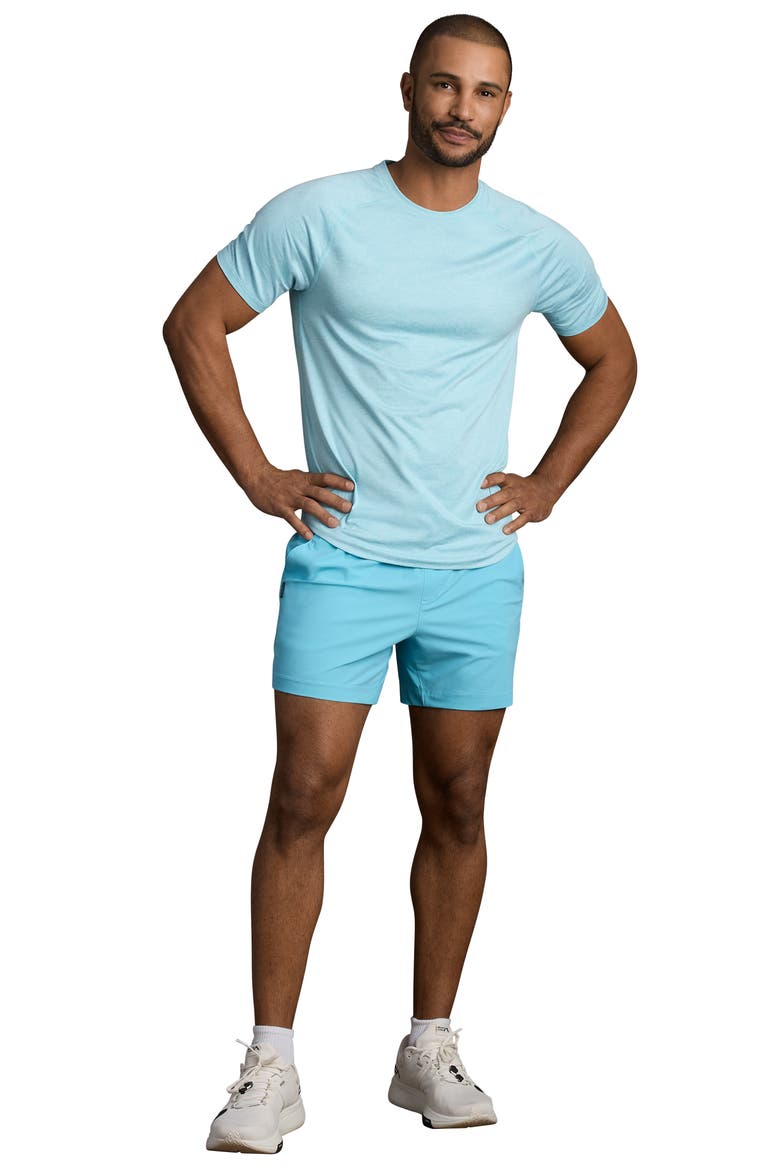 Atmosphere Performance T-Shirt, Alternate, color, BELIZE BLUE HEATHER