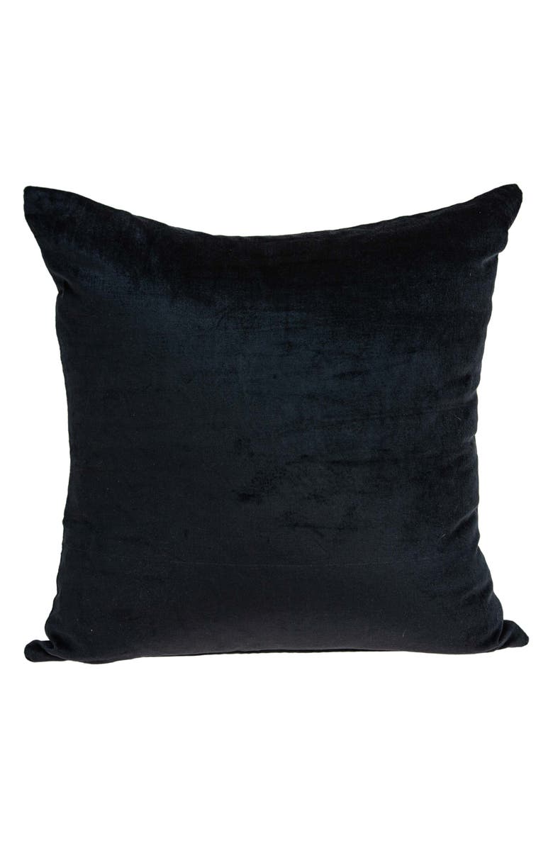 PARKLAND COLLECTION Spano Tran Solid Throw Pillow, Alternate, color, Black