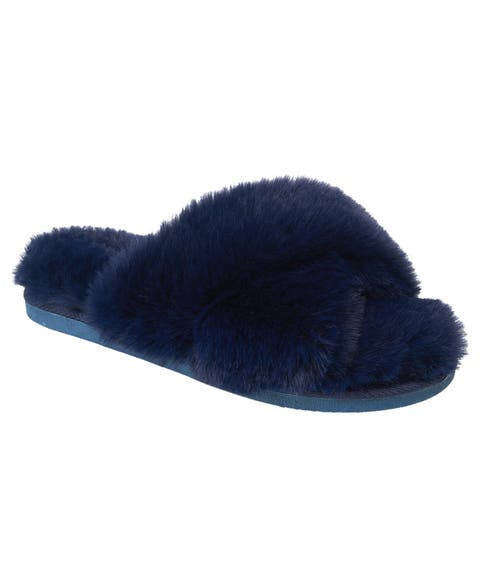 X-Band Faux Fur Slipper