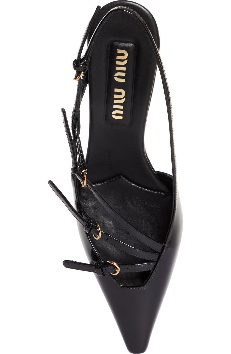 Miu Miu Kitten Heel Slingback Pump, Alternate, color,
