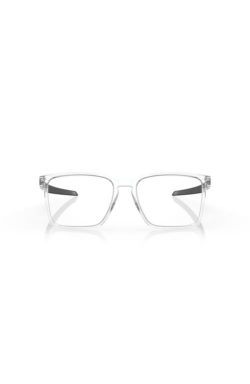 Oakley 56mm Rectangle Optical Glasses In Neutral