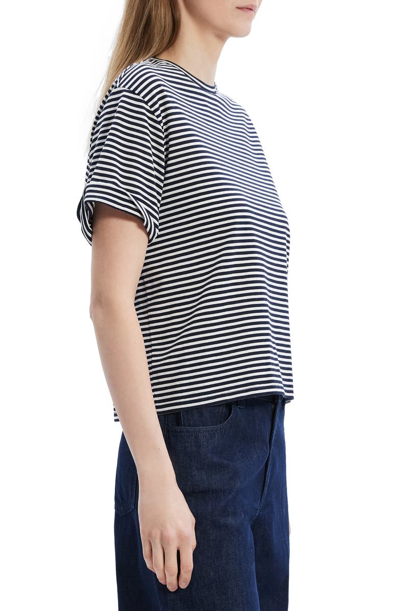 Theory Stripe Cotton T-Shirt, Alternate, color, 