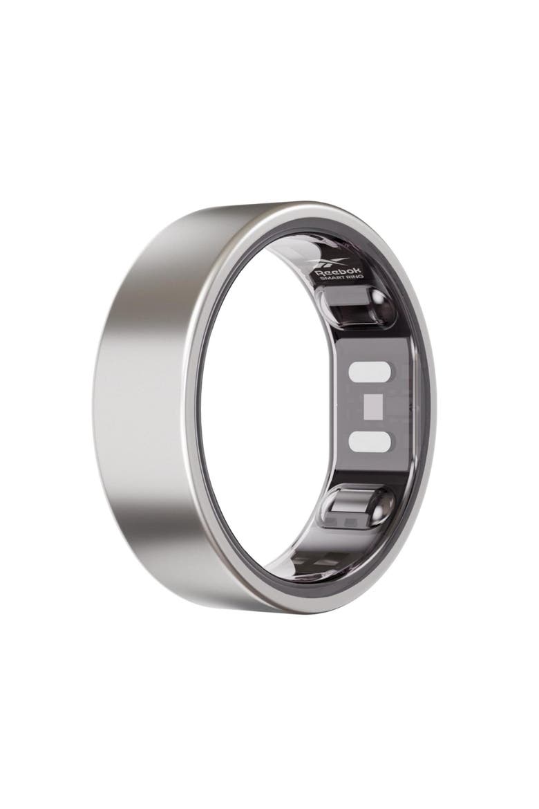 Smart Ring- Unisex-Matte Silver, Fitness Ring-Wearable Technology-Fitness and Sleep Tracker-Monitors Wellbeing and Recovery, Main, color, Matte Silver