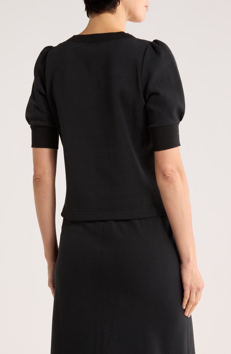 Splendid Puff Sleeve Sweater, Alternate, color, Black