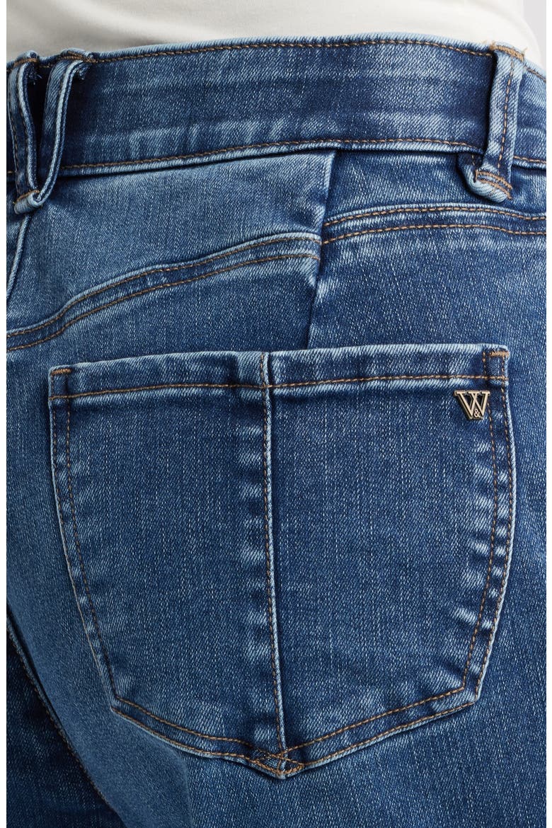 Skyrise Inset High Waist Wide Leg Jeans, Alternate, color, MID BLUE