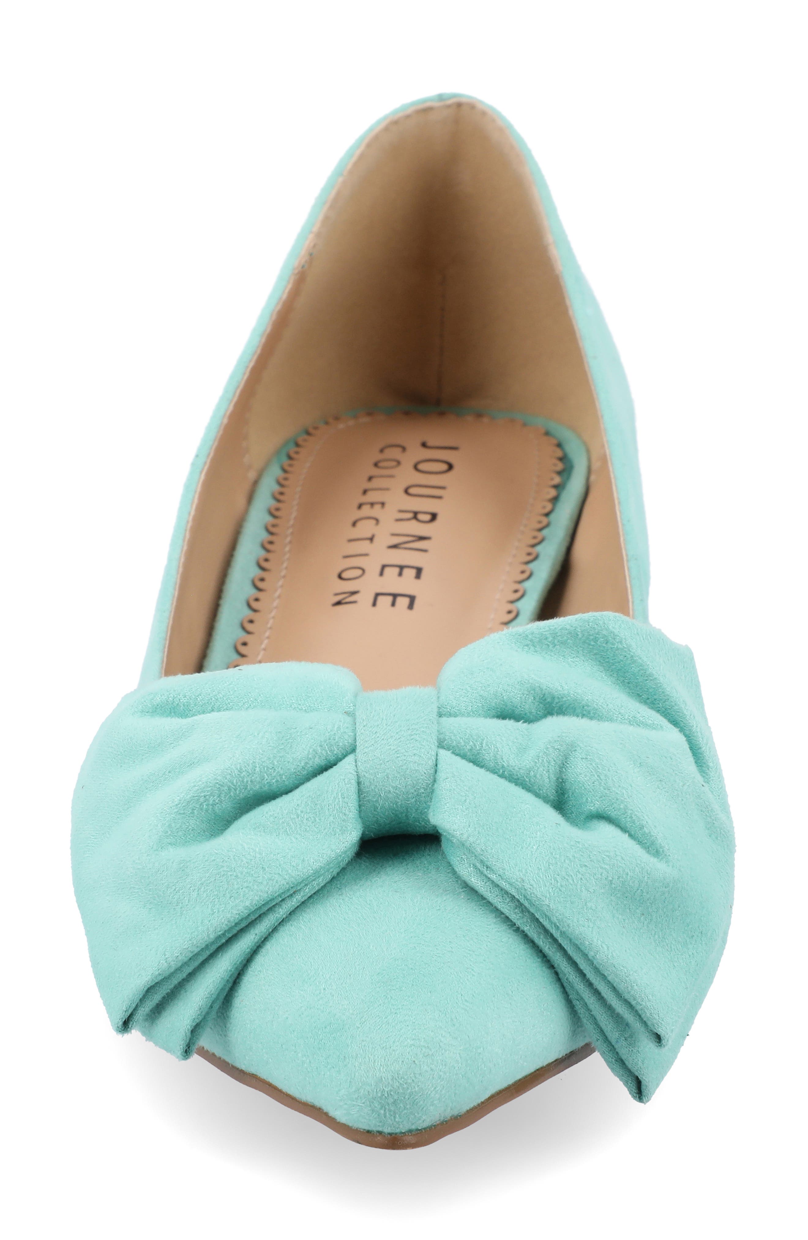 Journee Collection JOURNEE Orana Bow Kitten Heel Pump, Alternate, color, Mint