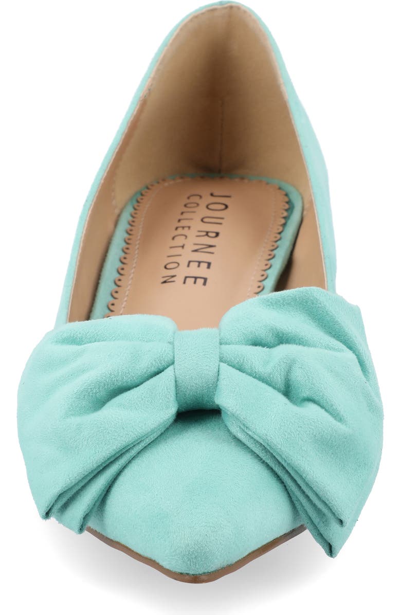 Journee Collection JOURNEE Orana Bow Kitten Heel Pump, Alternate, color, Mint