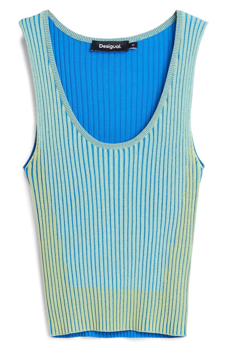 Desigual Brioche Sweater Tank, Alternate, color, Blue