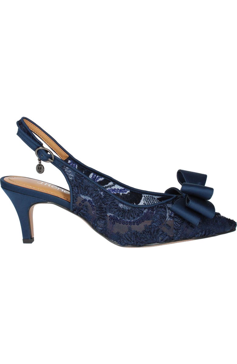 J. Reneé J.Renée Yazmine Pointed Toe Slingback Pump, Alternate, color, Navy