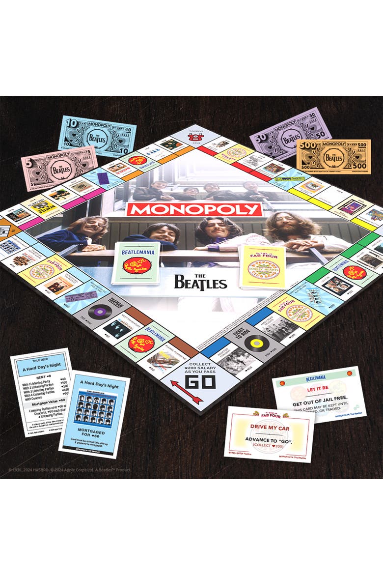 The Beatles Strategy Board Game, Alternate, color, Multicolored