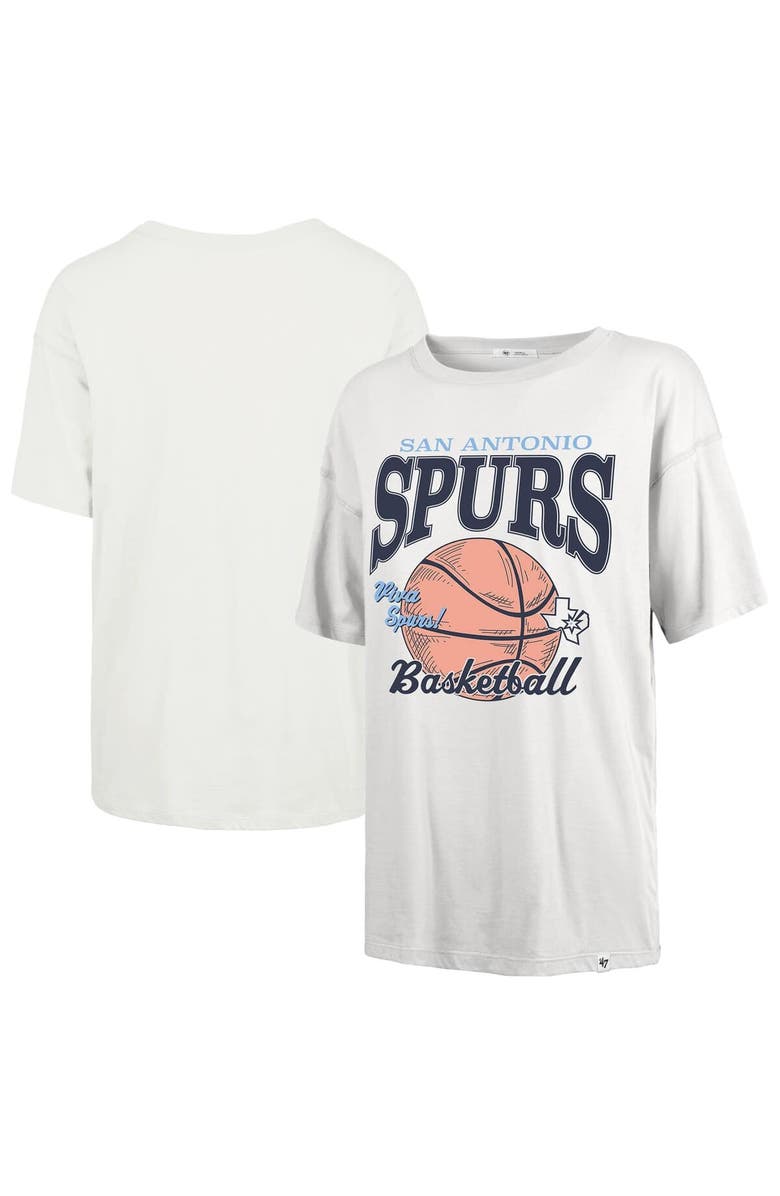 '47 Women's '47 White San Antonio Spurs City Edition Down Court Sadie T-Shirt, Alternate, color, White