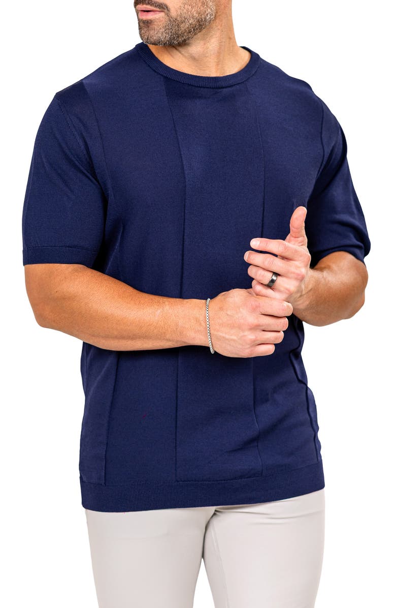 Maceoo Marthy Blue Crewneck, Alternate, color,