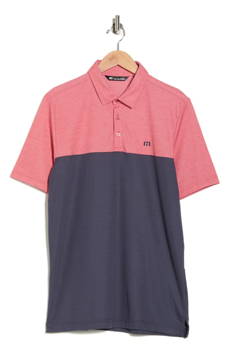 TravisMathew The Rudds 2.0 Polo, Alternate, color, Heather Cardinal